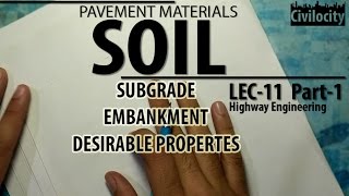 Soil in Highway Engineering  Lec  11 [upl. by Aisatsan]