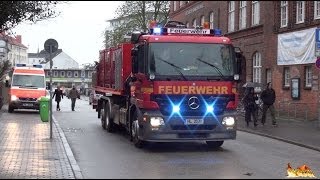 Brennt Lok im Hauptbahnhof Großeinsatz BF  FF Lübeck Anfahrten und Einsatzstelle [upl. by Yerocal751]