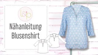 Nähanleitung lillesol Blusenshirt  für Jersey und Webware nähen [upl. by Nnairak865]