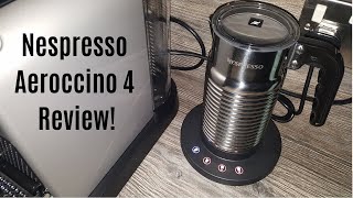 Nespresso Aeroccino 4 Milk Frother Review  Worth upgrading from the Aeroccino 3 [upl. by Guildroy]