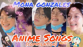 Mona Gonzales  Anime Songs Compilation Part 1 [upl. by Yssirhc241]