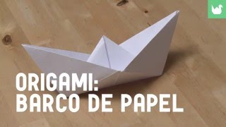 Cómo hacer un barco de papel  Origami [upl. by Alludba606]