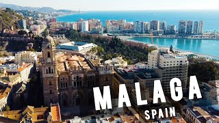 Malaga by drone  SPAIN 🇪🇸 [upl. by Adalbert]