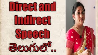 Direct and Indirect Speech English Grammar Video [upl. by Most]