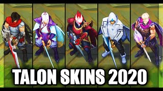 All Talon Skins Spotlight 2020 League of Legends [upl. by Hanah239]