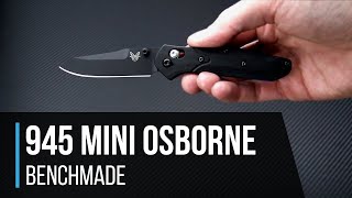 Benchmade 945 Mini Osborne G10 AXIS Lock Folder Overview [upl. by Birgitta]