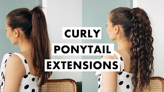 How to Curly Ponytail Extensions [upl. by Anert]