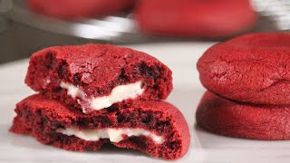 Red Velvet Cookies  How Tasty Channel [upl. by Reffinnej]