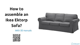 How to assemble an ikea Ektorp sofa [upl. by Ahsinaj712]