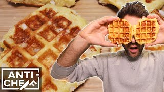 how to make PERFECT BELGIAN WAFFLES [upl. by Nabe]