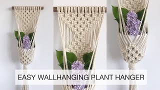 HOW TO MAKE A MACRAME WALLHANGING PLANT HANGER  MACRAME TUTORIAL  EASY MACRAME PLANTHANGER 3 [upl. by Lac]