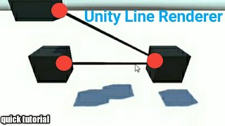 How to Make a Line from One Point to Another in Unity  Unity Line Renderer Short Tutorial [upl. by Einahpad]