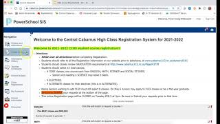 How to use Powerschool for class registration [upl. by Aenit]