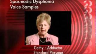 Spasmodic Dysphonia Voice Samples [upl. by Anin]