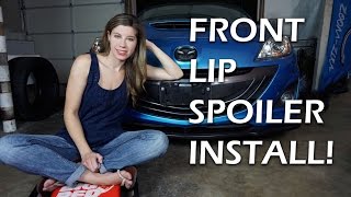 HOW TO INSTALL A FRONT LIP SPOILER [upl. by Ylekalb975]