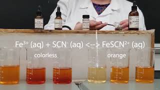 Le Chateliers Principle  Iron III Thiocyanate [upl. by Aihseya223]