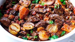 Beef Bourguignon  Slow Cooked to Perfection [upl. by Loree389]