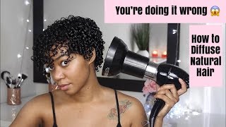 How to Diffuse Natural Hair [upl. by Monte754]