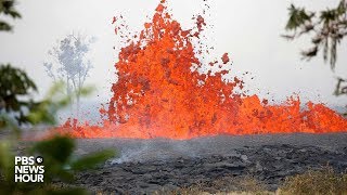 WATCH Lava erupts from Kilauea volcano in Lower Puna Hawaii [upl. by Florida833]