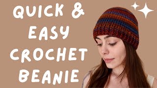 How to Crochet a Beanie  Lion Brand Landscapes Yarn [upl. by Harlene]