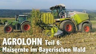 Lohnunternehmen Agrolohn Maisernte im Bayerischen Wald [upl. by Ahsinaw]