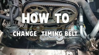 How to replace timing belt 18 16v Opel Vauxhall [upl. by Ahmar]