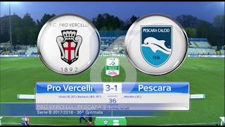 Pro Vercelli  Pescara 31 [upl. by Nnyletak402]