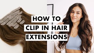 How to Clip In Hair Extensions [upl. by Ralyks]