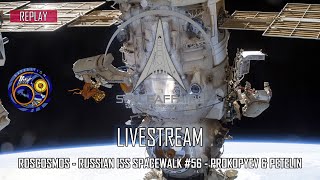 Roscosmos  Russian ISS Spacewalk 56  Prokopyev amp Petelin  April 19 2023 [upl. by Rengia]