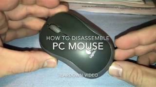 How to disassemble a Logitech M185 PC Mouse disassembling teardown DIY [upl. by Hyps]