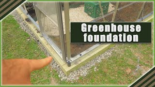 How to Build Greenhouse Foundation [upl. by Ruelu544]