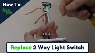 How To Replace 2 Way Light Switch [upl. by Akimit]