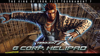 TEKKEN 7  EDDY GORDO  G CORP HELIPAD STAGE  Extended Video Mix [upl. by Ynaffat]