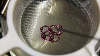 Anodizing Titanium Captive Bead Rings [upl. by Bernardina]