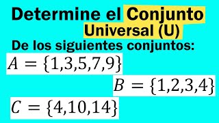 Conjunto Universalejemplos resueltos [upl. by Aneej]