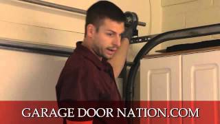 How to Fix A Crooked Garage Door [upl. by Gualtiero274]