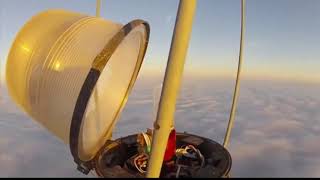 Bulb changing on a 2000 ft tower [upl. by Aileda]