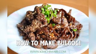 How to make Bulgogi Korean BBQ Beef [upl. by Sola494]