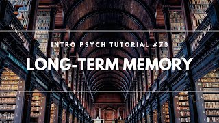 LongTerm Memory Intro Psych Tutorial 73 [upl. by Trix]