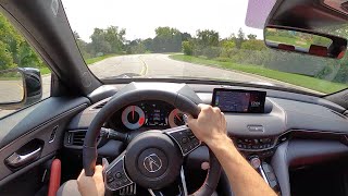 2021 Acura TLX ASpec SHAWD  POV Review [upl. by Rizika]