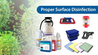 Proper Surface Disinfection  Hillyard Disinfection Products and Procedures for COVID19 [upl. by Costanzia431]