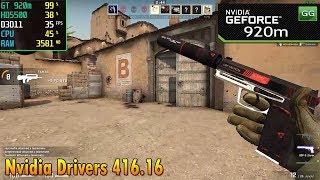 CSGO Nvidia Drivers 41616 on Nvidia 920m  920mx  Core i5  2018 Benchmark Test [upl. by Mehalick75]