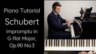 Schubert Impromptu in Gflat Major Op90 No3 D899 Tutorial [upl. by Annat712]