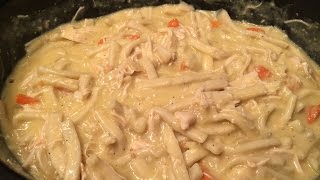 Slow Cooker Chicken Noodles [upl. by Tymes244]