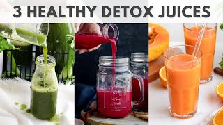 4 Healthy Juices for Weight Loss amp Detoxification  Easy Juice Recipes [upl. by Cora]