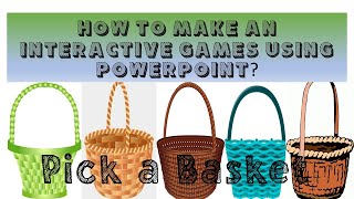 HOW TO MAKE AN INTERACTIVE GAMES USING POWERPOINT [upl. by Chance356]