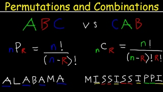 Permutations and Combinations Tutorial [upl. by Gipps]