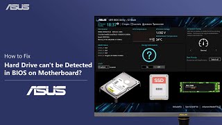 How to Fix Hard Drive cant be Detected in BIOS on Motherboard  ASUS SUPPORT [upl. by Lymn]