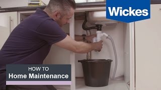 How to Fix a Leaking Sink with Wickes [upl. by Anaz996]