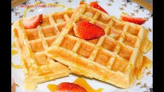 HOW TO MAKE HOMEMADE WAFFLES  HOMEMADE WAFFLES RECIPE  WAFFLES RECIPE  ZEELICIOUS FOODS [upl. by Irrep]